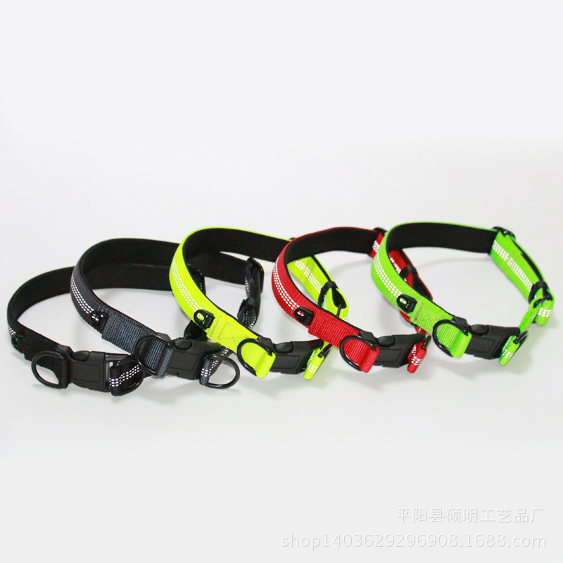 Поставьте новую Double D Pet Sece Ring Dog Neck, портативные отражающие нейлоновые продукты оптом