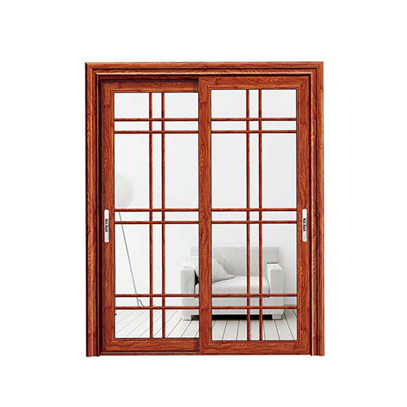 Cross -Bordder Shop Partition Glass Door Villa Balcony Алюминиевая сплава дверная дверь Узора