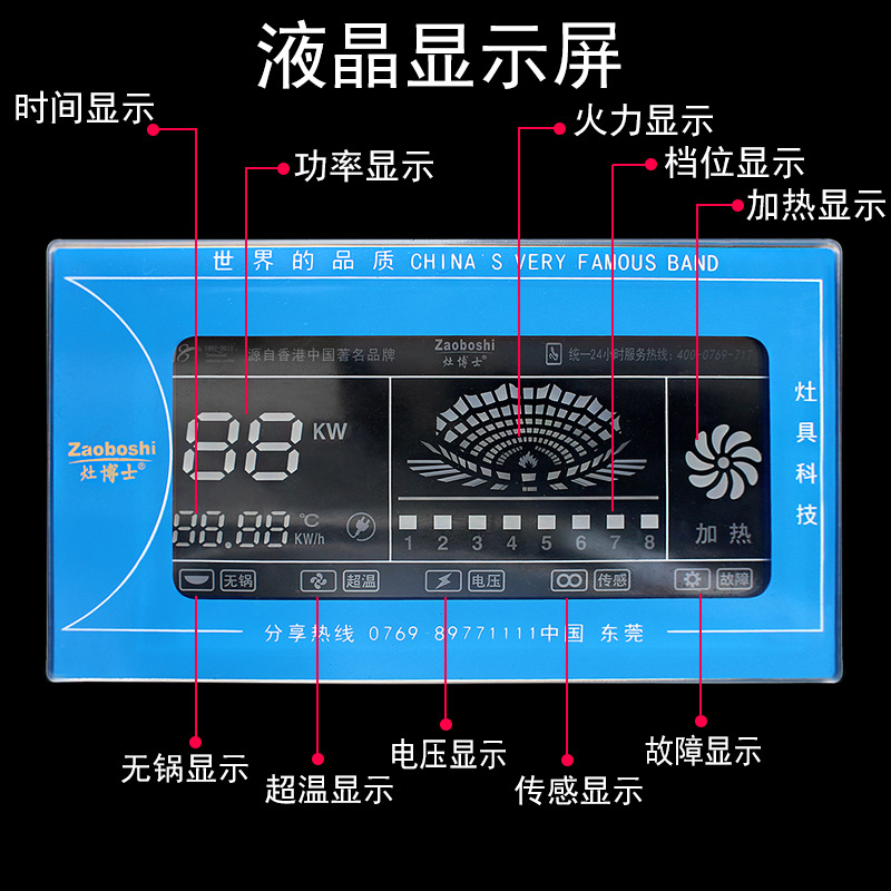 30KW commercial induction cooker, kitchen large pot stove, electromagnetic single head stir fry stove, doctoral kitchen engineering cooking equipment