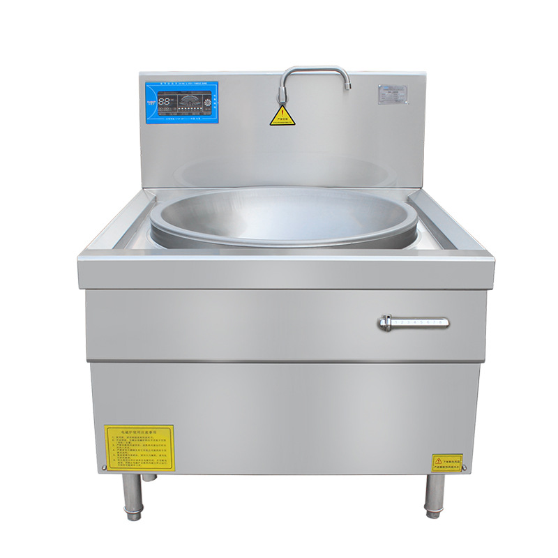 30KW commercial induction cooker, kitchen large pot stove, electromagnetic single head stir fry stove, doctoral kitchen engineering cooking equipment