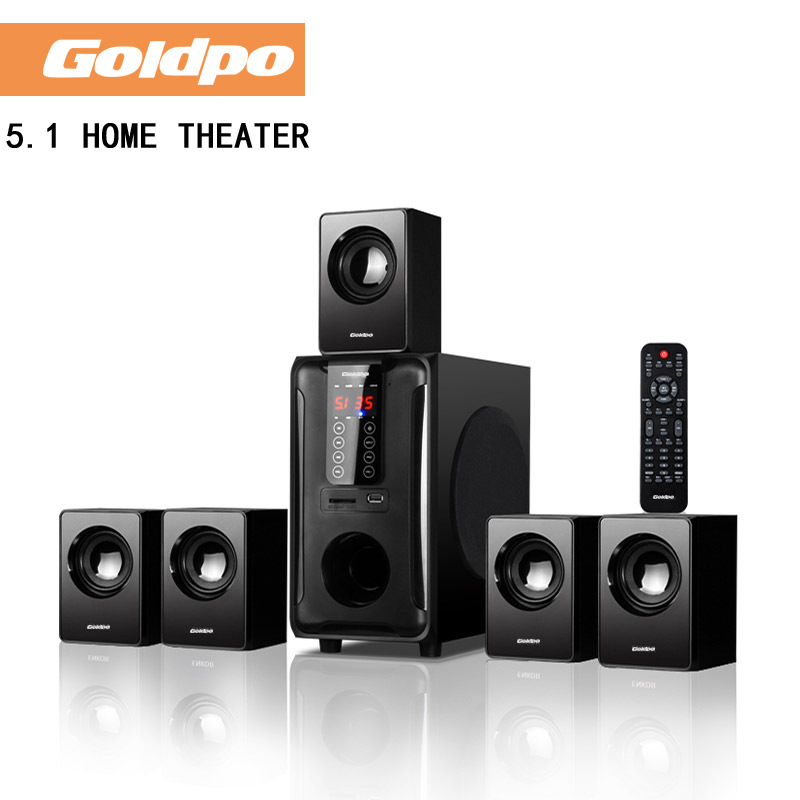 Акустическая система 5.1 Goldpo H3811B с деревянным корпусом и Bluetooth