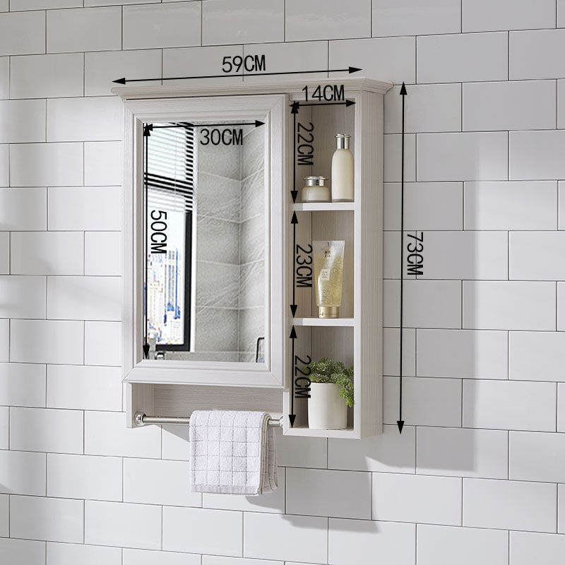 Bathroom mirror cabinet, wall mounted mirror box with storage rack, bathroom vanity mirror storage cabinet, bathroom supply