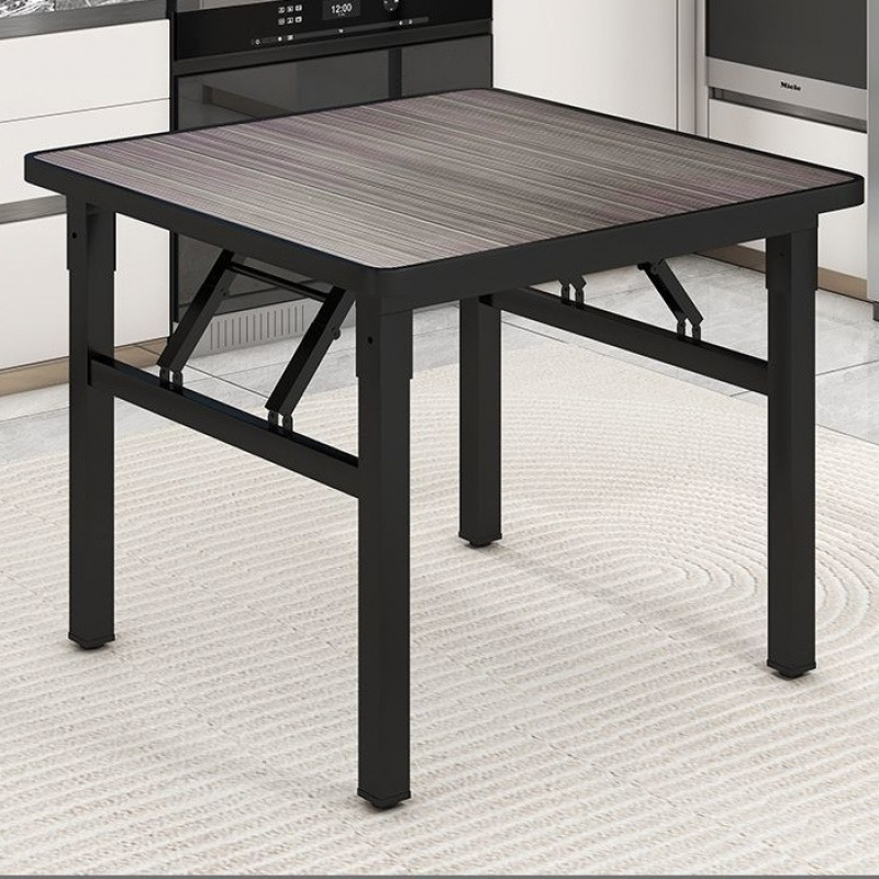Square folding dining table, square small table, kitchen, household dining table, simple folding table, rental house, cross-border