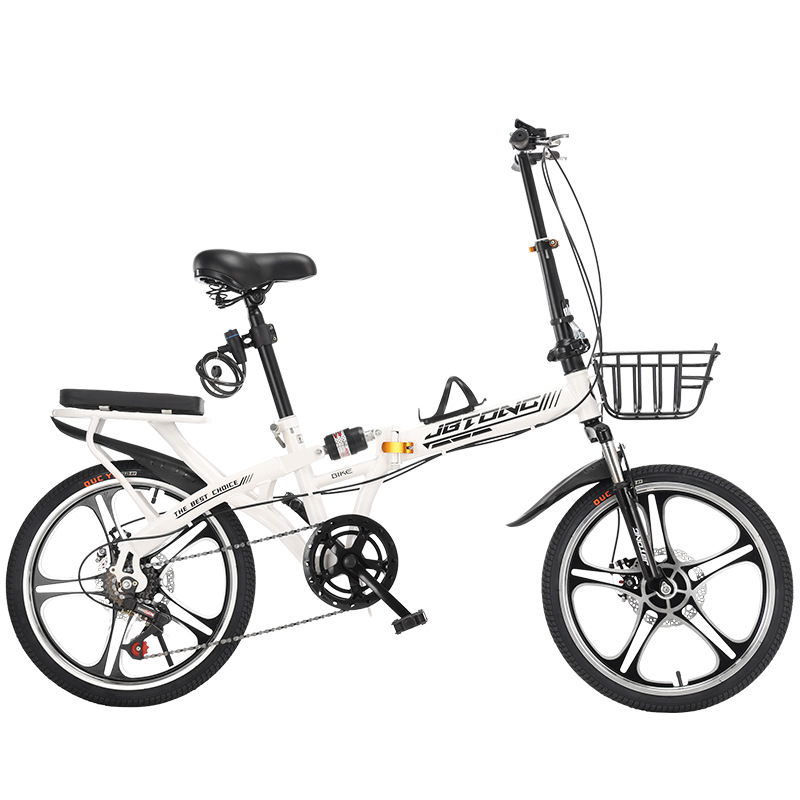New folding bicycle, super lightweight and portable, suitable for adults, 20 inch and 22 inch, for children and students, with variable speed commuting bike