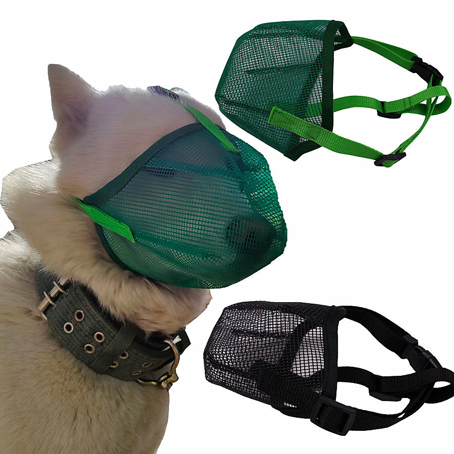 Новый продукт Pet Routh Cover Universal Grid Dog Root Cover Длинный рот предотвращает укусы и крики и есть маски для собак вне сетки.