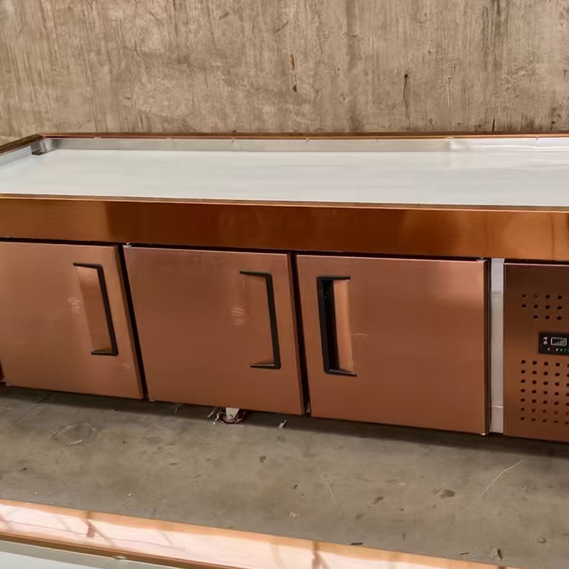 Seafood Ice Table Display Cabinet Refrigeration Refrigeration Commercial Fruit Picking Cabinet spray Refrigeration Display Cabinet Refrigerator Selection