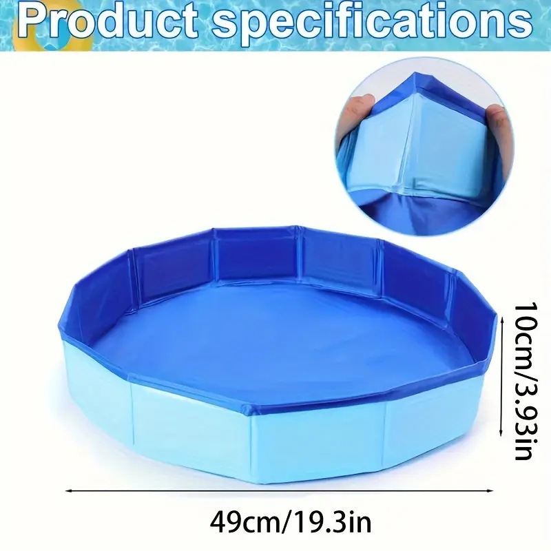 Swimming pool, children's pool, outdoor pool, pet shower basin, foldable cat litter box, pet shower basin, dog pool