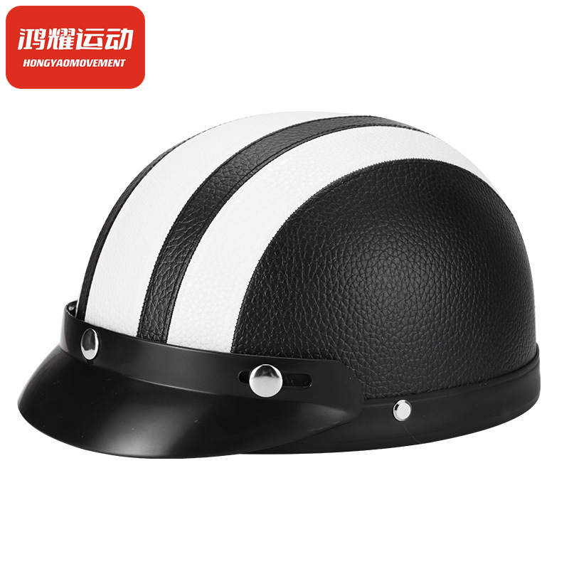 Half Helmet Summer Retro Lightweight Cycling Scoop Helmet Prince Bicycle Four Seasons Half Helmet Grey Breathable Men's and Women's Cycling Helmets