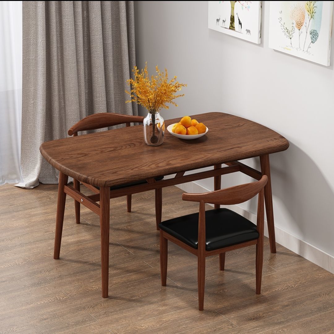 Nordic dining table and chair combination, modern and simple small apartment, 4-person 6-person dining, economical household rectangular table and chair