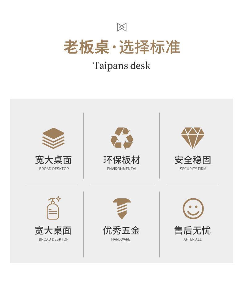 Office Desk Simple Modern Manager Single Desk Office Desk Large Class Desk President Supervisor Desk Combination Boss Desk