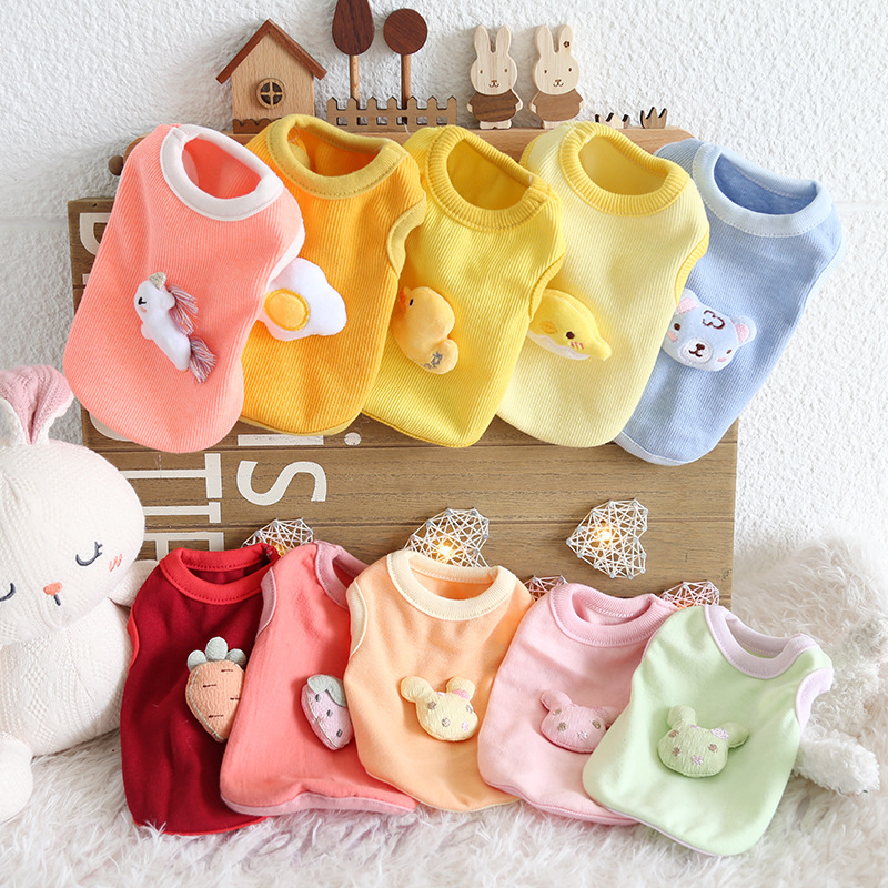 Petstyle Четыре сезона мультипликационная одежда для собак милая многодог