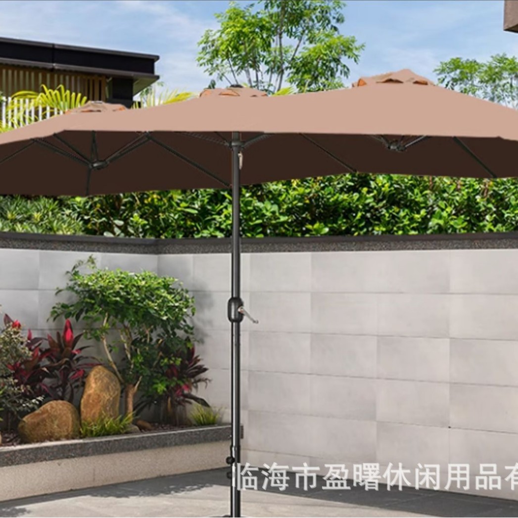 Outdoor Umbrella, Courtyard Umbrella, Sunshade Umbrella, Courtyard Roman Umbrella, Large Sun Umbrella, UV resistant Double Head Design