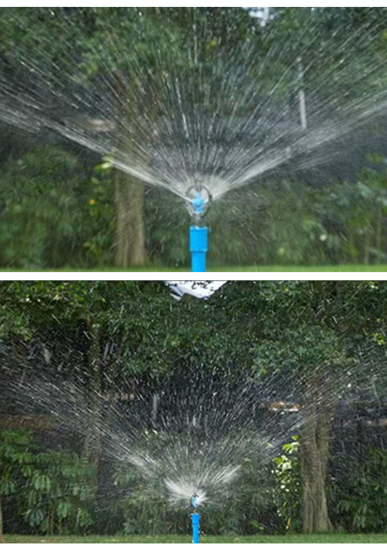 Automatic rotating atomizing external wire sprinkler for farmland irrigation, 360 degree sprinkler for garden lawn greening, and water spraying