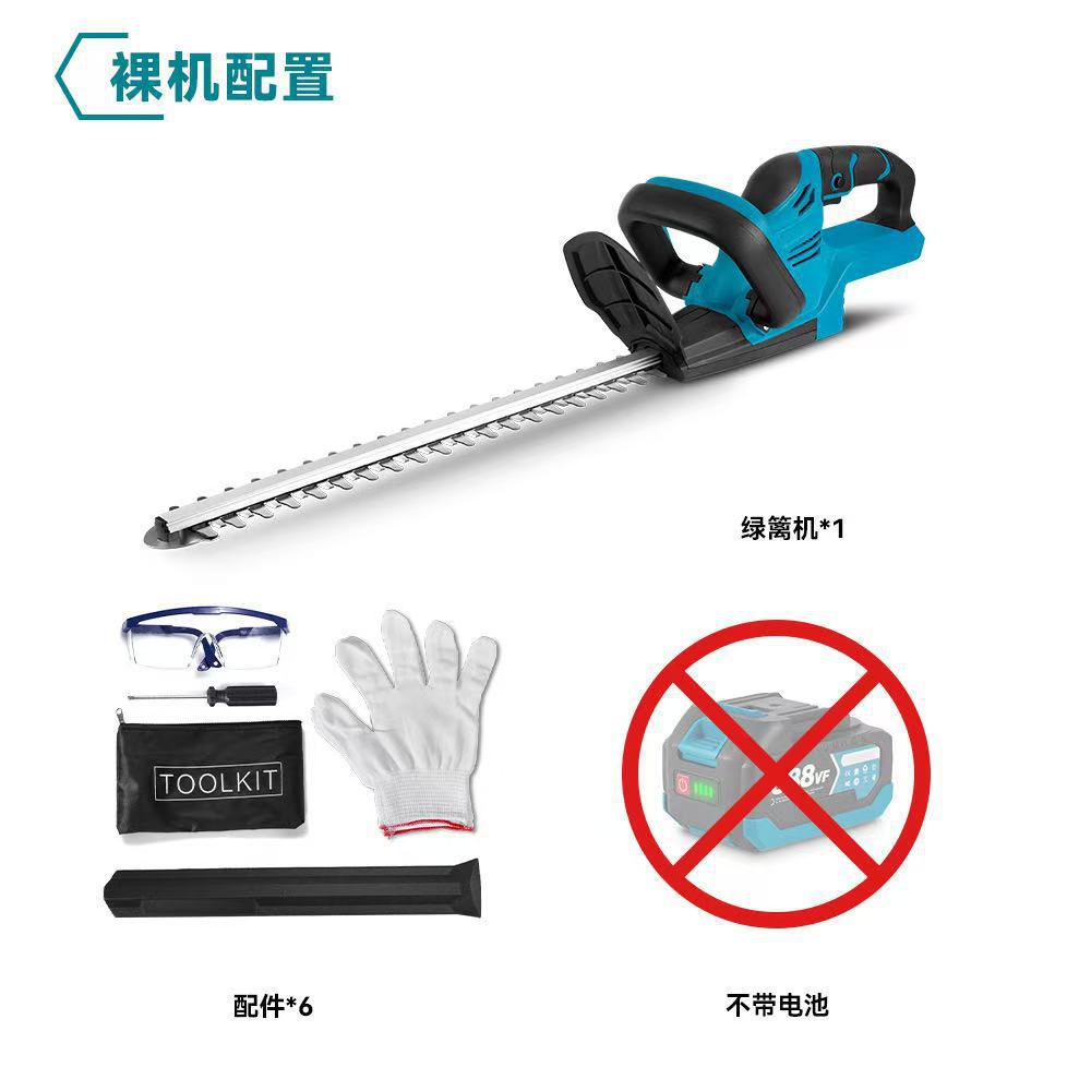 Upgraded lithium battery cordless electric hedge trimmer for household garden shrub pruning, fence trimming, and pruning
