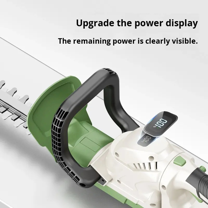 Upgraded lithium battery cordless electric hedge trimmer for household garden shrub pruning, fence trimming, and pruning