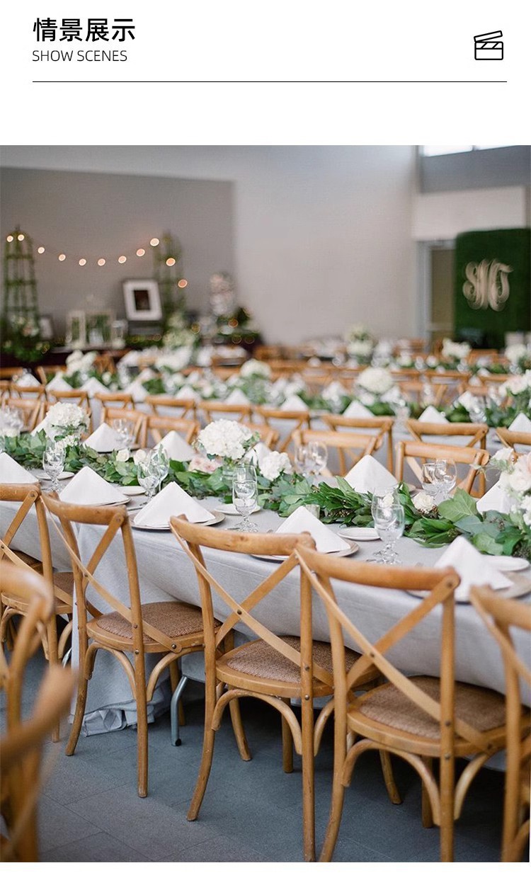 Foreign trade solid wood household chairs, conference negotiations, tables and chairs, retro wedding homestays, internet celebrities, back fork dining chairs, high back chairs