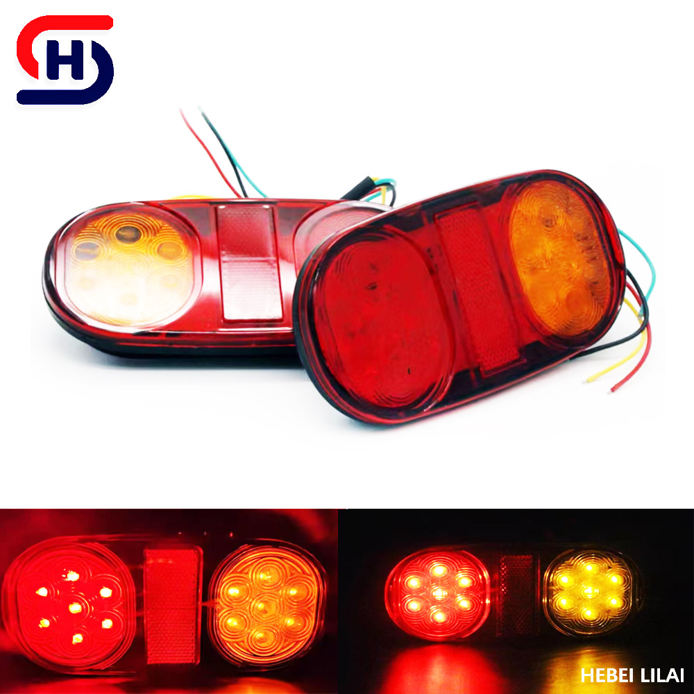 Cross -Bordder 12V24V28LELED Овальный грузовик Задний светлый световой грузовик