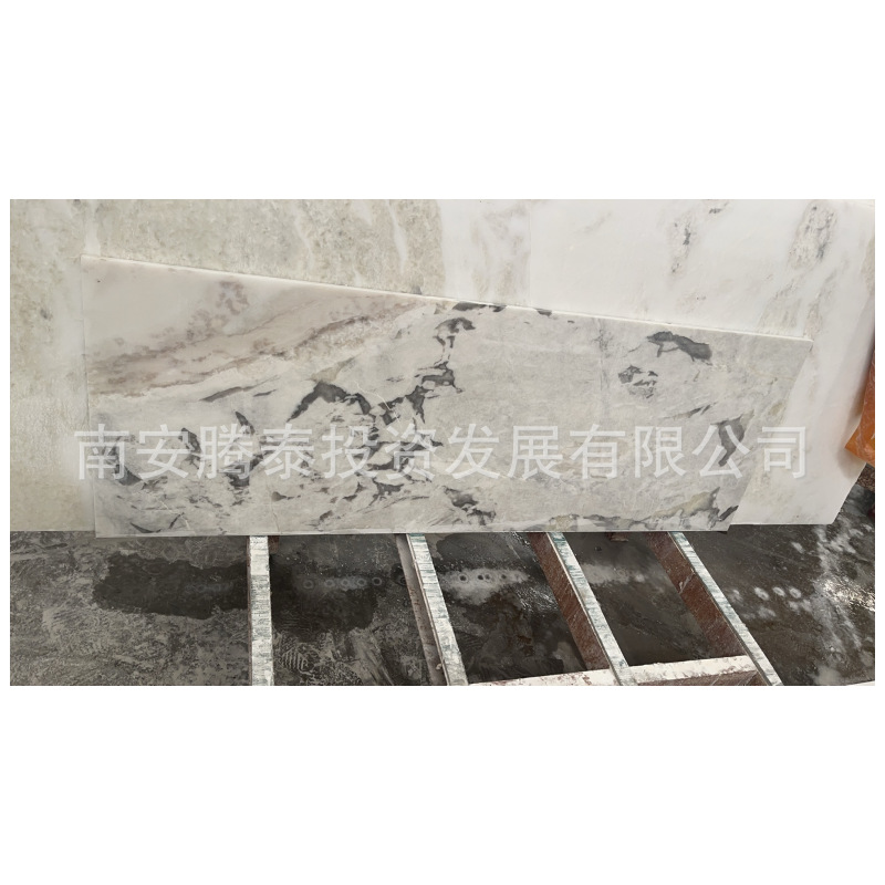 Customized natural Fanti white luxury stone washbasin countertop, marble countertop panel, stone, whole house customization