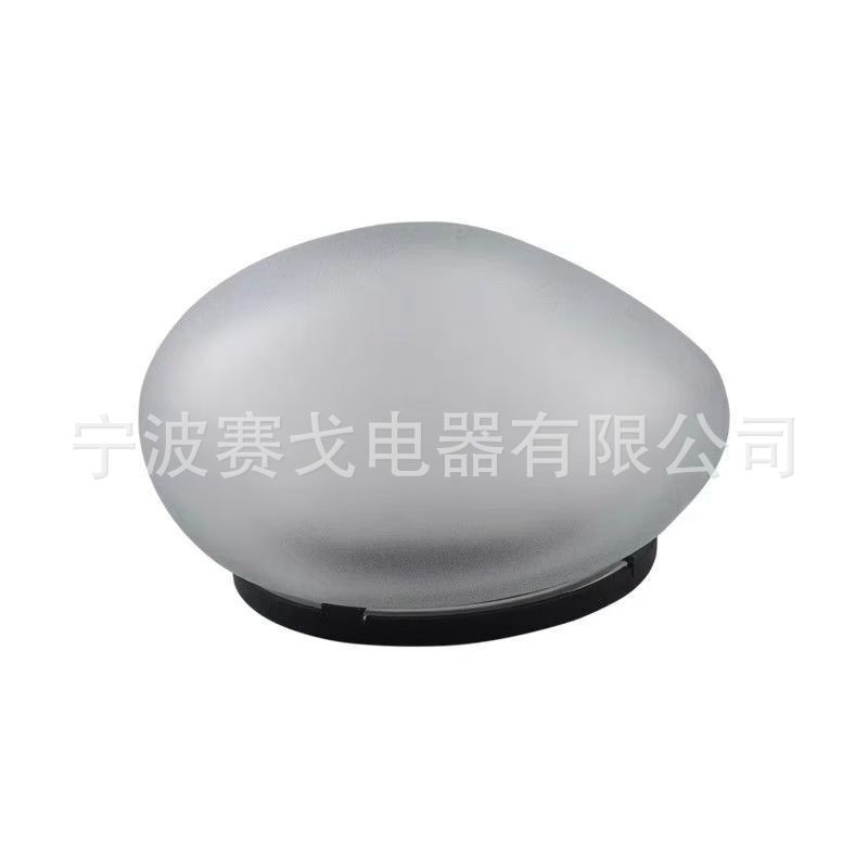 Outdoor solar pebble courtyard lamp, colorful waterproof and rainproof simulation stone lamp, garden warm light decorative lamp
