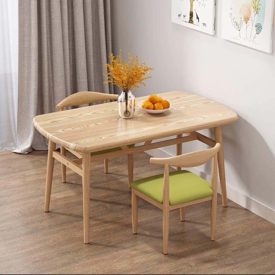 Nordic dining table and chair combination, modern and simple small apartment, 4-person 6-person dining, economical household rectangular table and chair