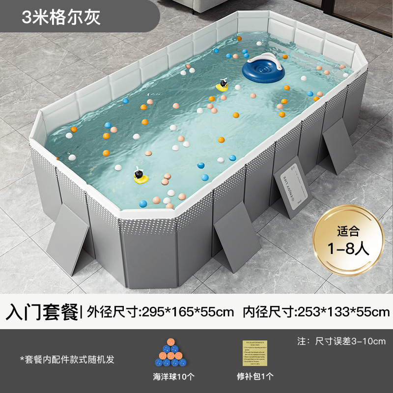 Cross border swimming pool, thickened wear-resistant inflatable swimming pool, outdoor non foldable play pool, children's home pool, beach