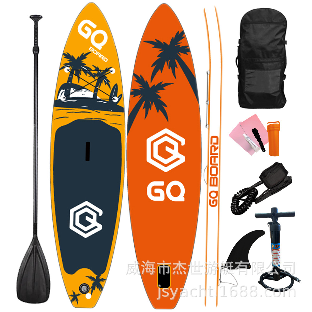 GQ-COCO桨板初学者浆板入门新手站立划水SUP水上充气冲浪休闲椰树