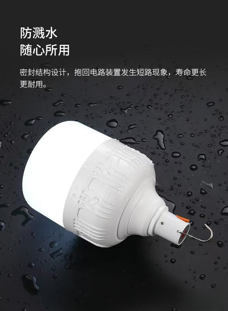 led户外灯泡露营摆摊灯usb充电款球泡灯足功率充电灯泡户外露营野