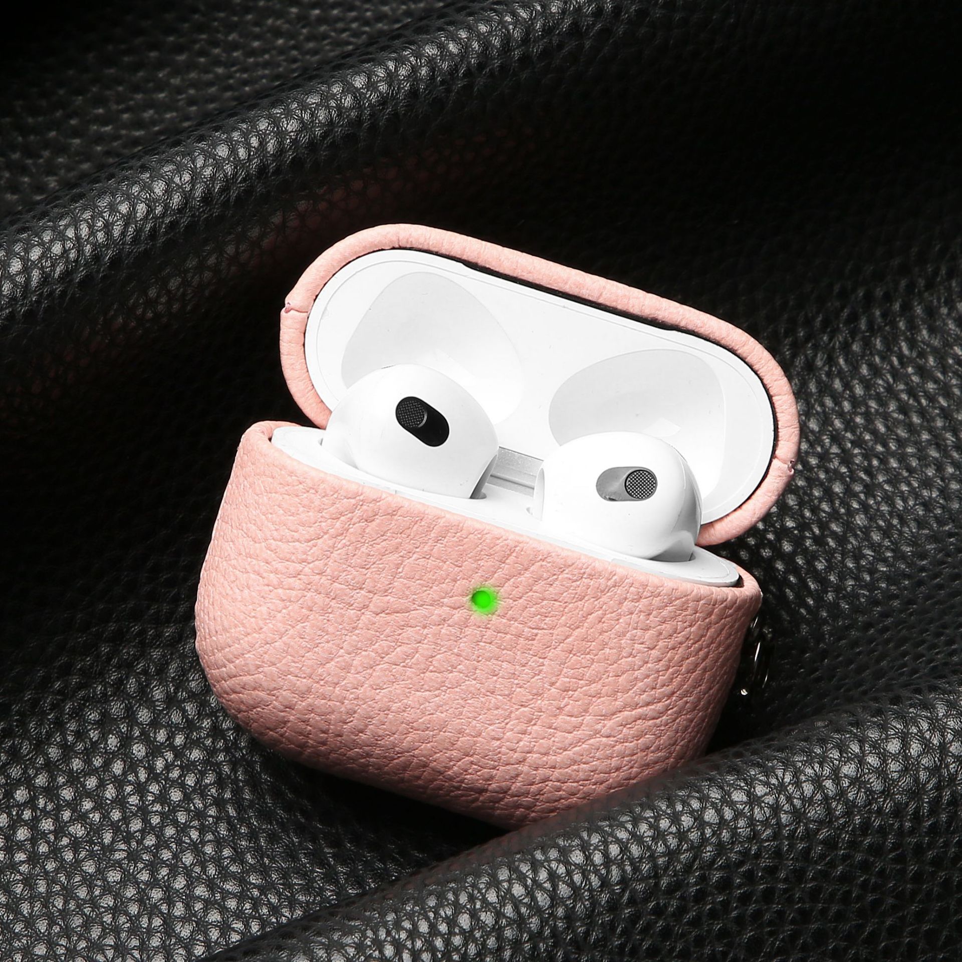 Suitable for Apple Airpodspro3 Bluetooth earphone protective case Airpodspro2 lychee pattern protective case