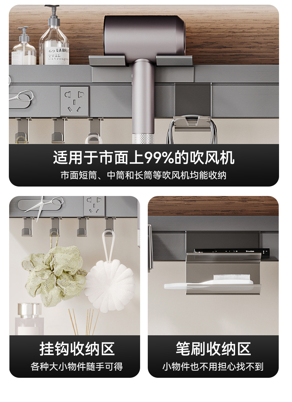 Middle ancient style solid wood bathroom cabinet, ceramic integrated basin, washbasin integrated countertop, walnut double drawer storage bathroom cabinet