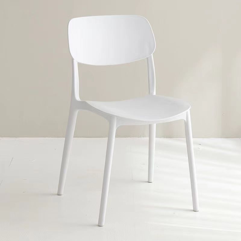 Thickened plastic chair backrest, office chair, minimalist Nordic noodle shop, conference home, large gear shift, restaurant dining table chair