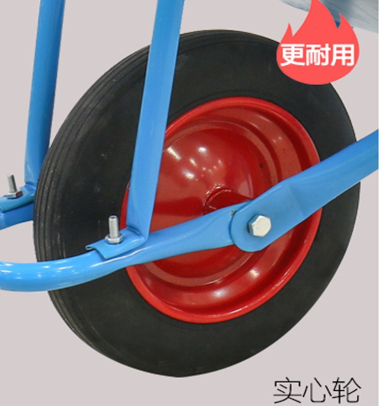 农场实用蔬菜推拉车小推车独轮农村工地车户外耐磨单轮劳动双轮款