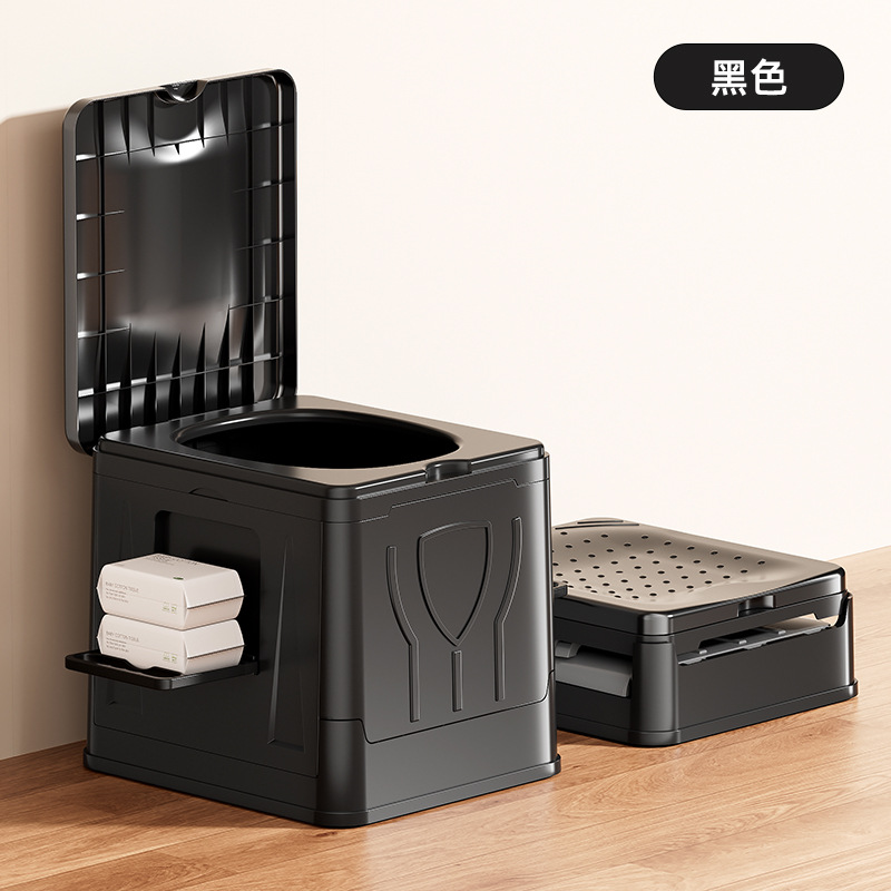 Mobile folding odor proof multifunctional toilet, baby seat toilet, adult car emergency car portable toilet