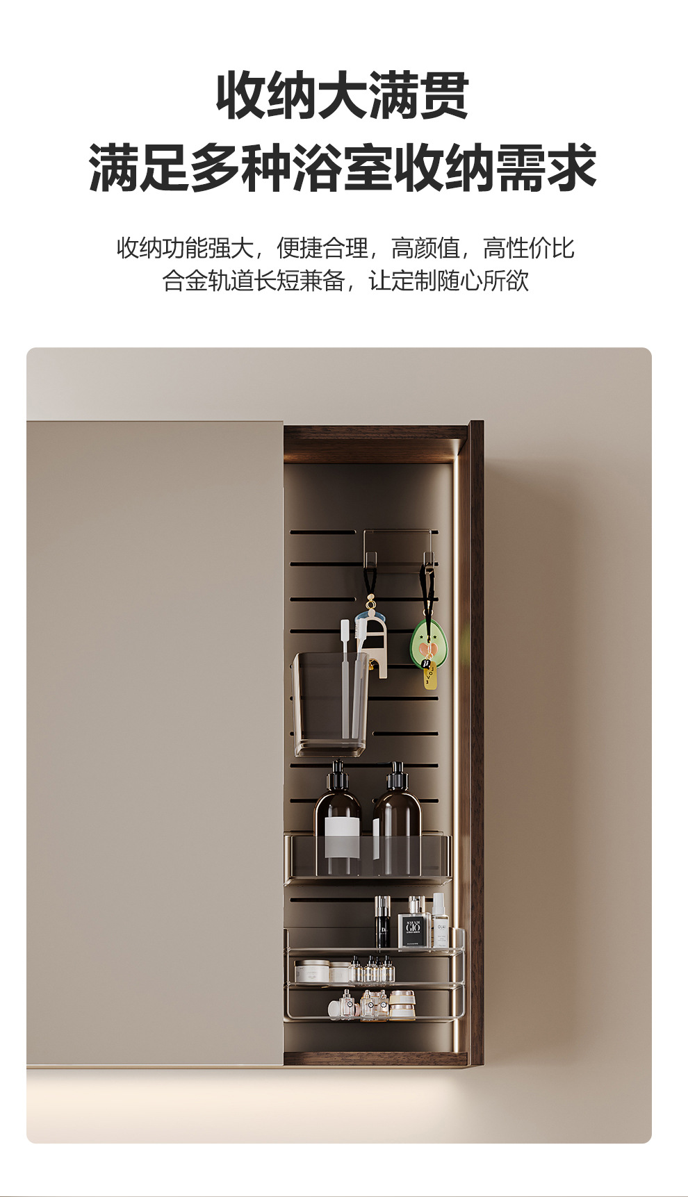 Middle ancient style solid wood bathroom cabinet, ceramic integrated basin, washbasin integrated countertop, walnut double drawer storage bathroom cabinet