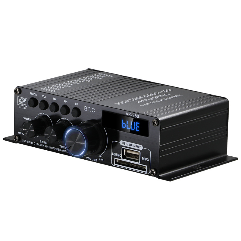Автомобильный HiFi усилитель AK-380 с Bluetooth