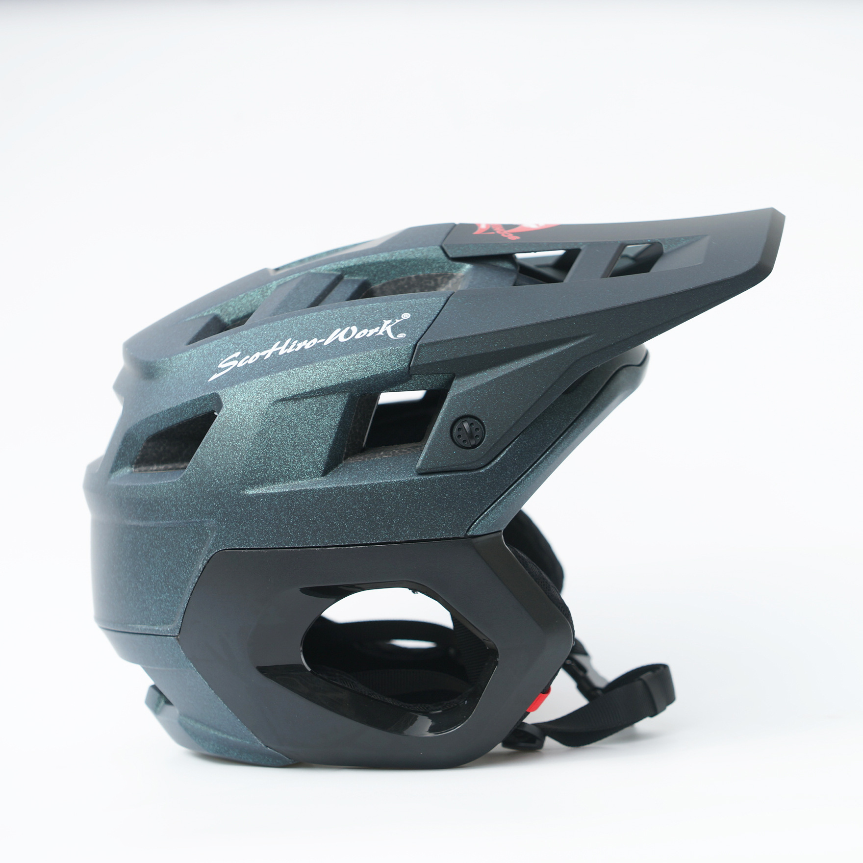 SCOHIROWORK mountain bike DH speed descent BMX ultra light AM off-road crossing off-road helmet full helmet riding helmet