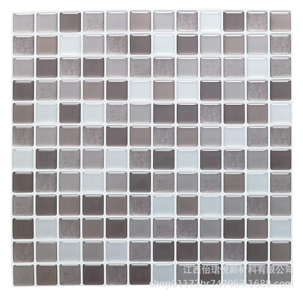 3D ceramic tile crystal wall sticker self-adhesive DIY mosaic home decoration kitchen oil proof bathroom waterproof three-dimensional