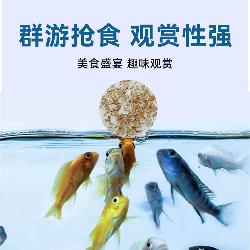 浪花 500 г замороженных рассол креветки, дафния, мелкая рыба кормила плоскую тарелку гуппи, ласточка рыб
