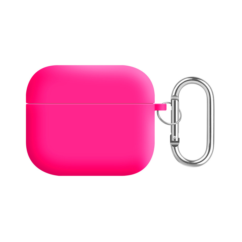 Solid color liquid silicone suitable for AirPods 4th generation protective case, 2nd generation 3rd generation Pro3 Apple Bluetooth earphone soft shell