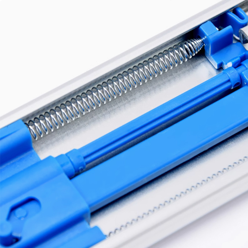 Taiwan locomotive slide rail three section slide rail buffer damping silent cabinet hardware accessories drawer track wholesale