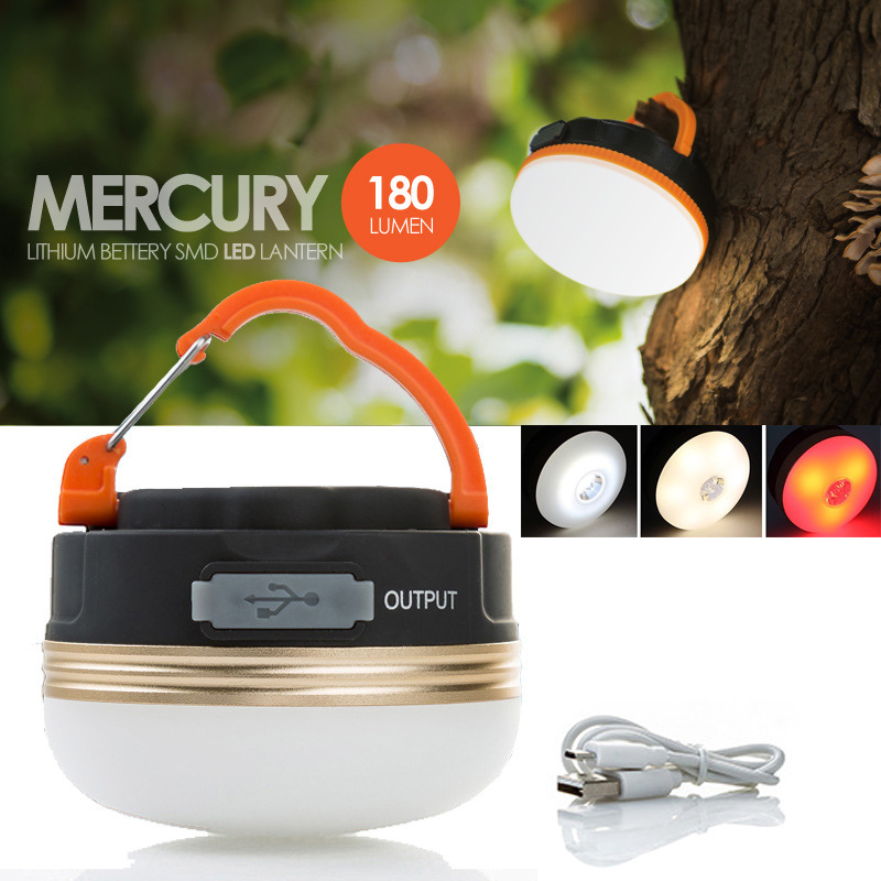 LED camping tent light USB charging camping light emergency work home light with magnet can hang camping light