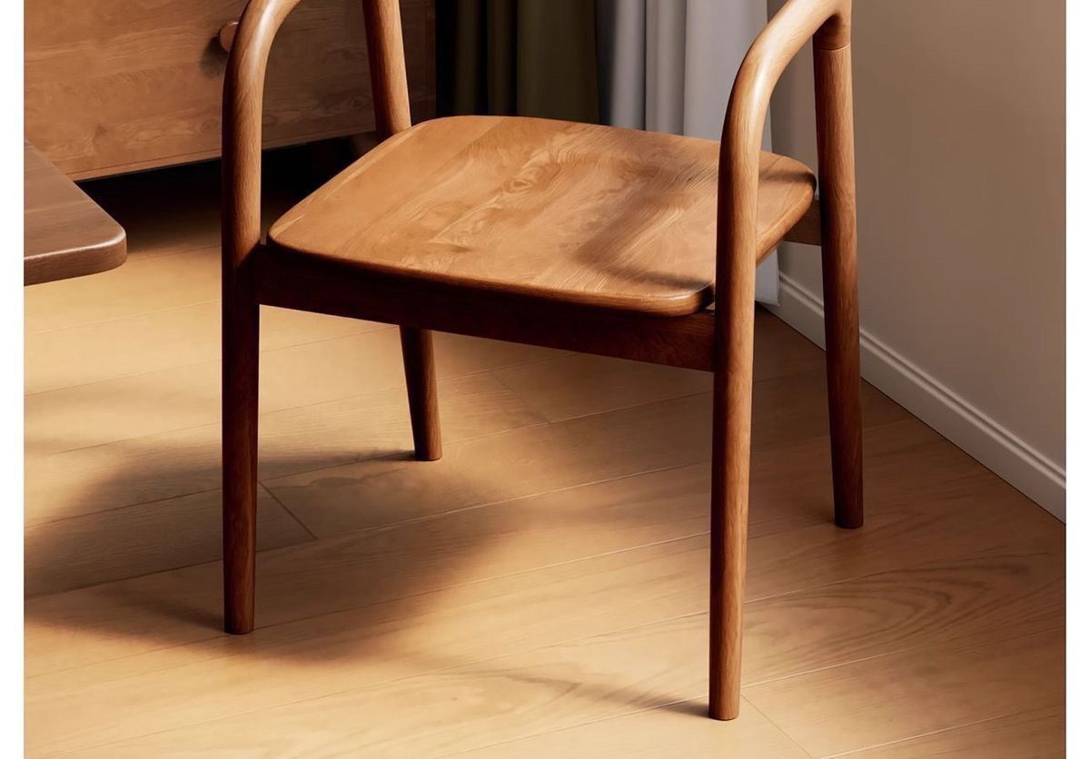 Nordic solid wood dining chair, backrest chair, simple home use, single person, Meite chair, negotiation, study, leisure restaurant