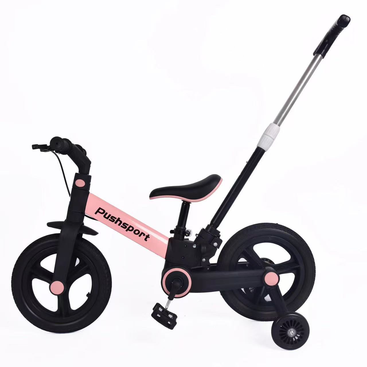 Foreign trade multifunctional children's folding tricycle two in one balance bike with handbrake pedal for children's baby bicycle