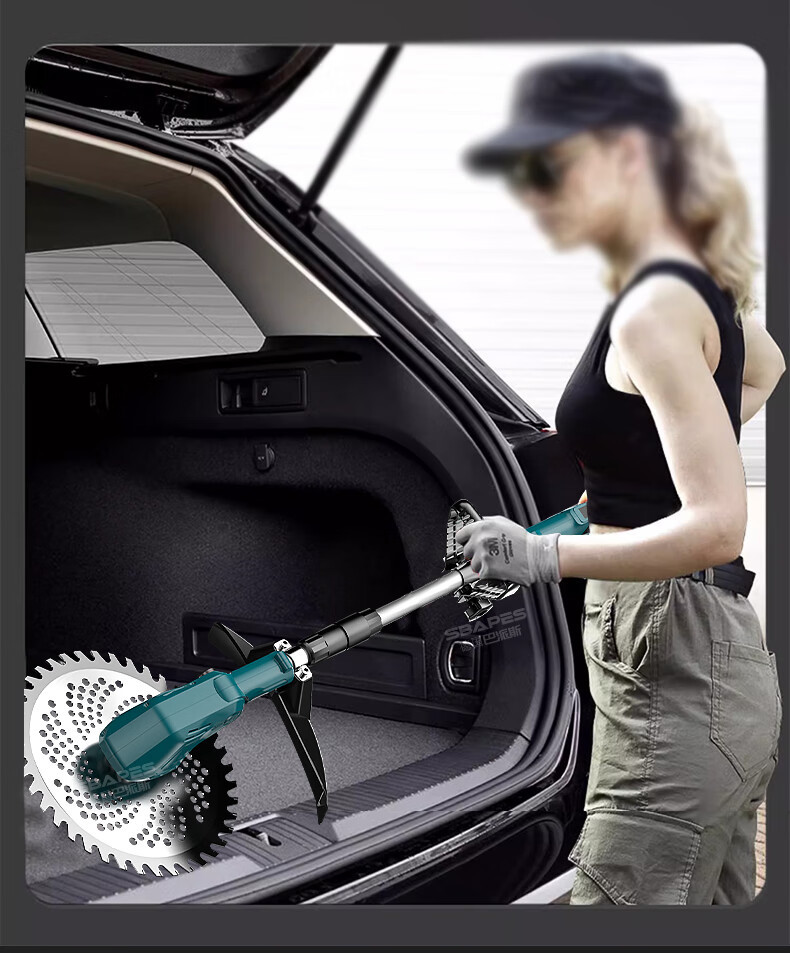 Rechargeable electric lawn mower, lawn mower, household lithium electric weeding machine, handheld wheat harvester