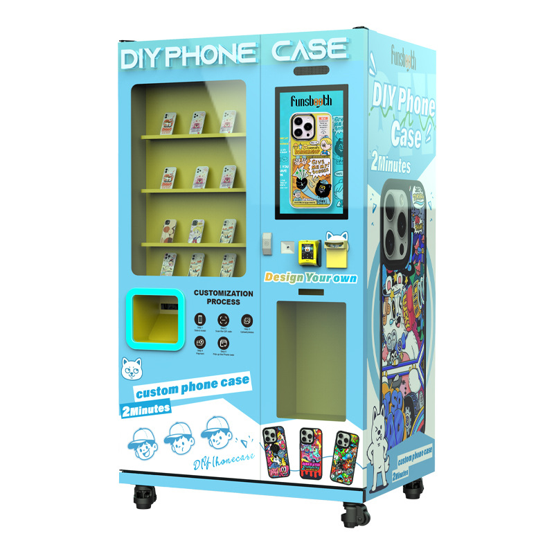 Full automatic mobile phone case printing vending machine supports self-service printing of Alipay WeChat card swiping cash mobile phone case