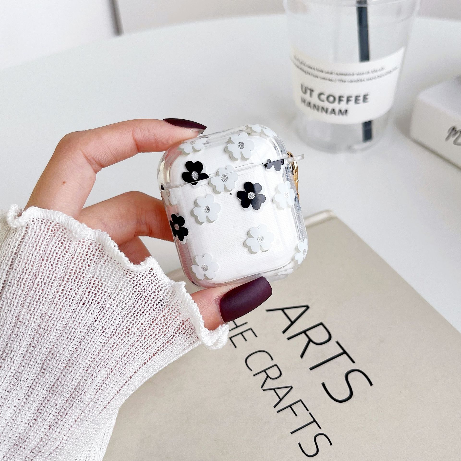 外贸爆款高透闪粉适用airpods 4 case苹果3蓝牙耳机保护套pro2软