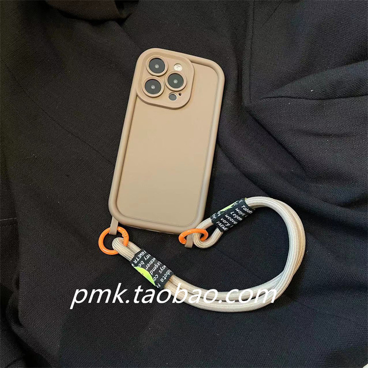 Personalized contrasting woven lanyard suitable for Apple 17 Promax phone case, iPhone 13 wristband, handheld, all inclusive 15