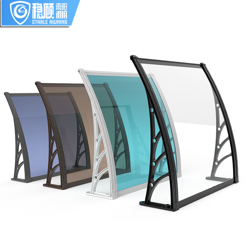 Reluker Outdoor Rain Flans Fusts Mabring Andurance Board Shade Window Gate Крыша внутреннего двора не звучит звуковой дождь без дождя и дворников