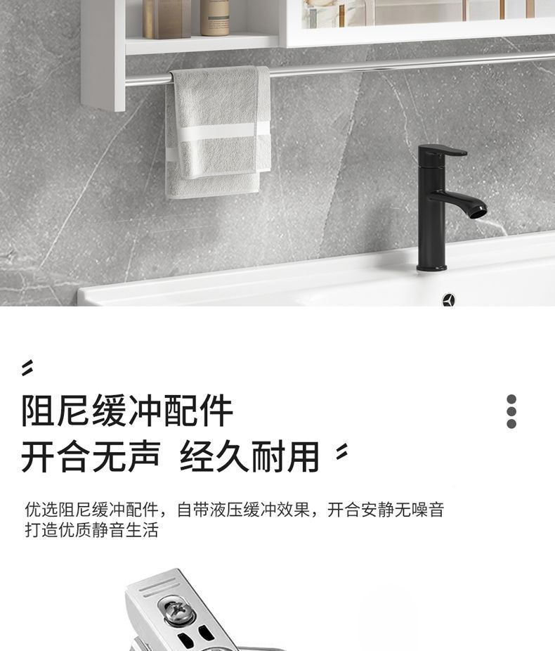 太空铝智能镜柜灯光除雾卫生间挂墙式单独镜子浴室镜厕所收纳镜箱