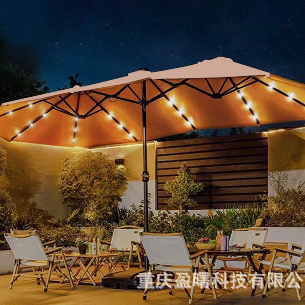 Outdoor Umbrella, Courtyard Umbrella, Sunshade Umbrella, Courtyard Roman Umbrella, Large Sun Umbrella, UV resistant Double Head Design