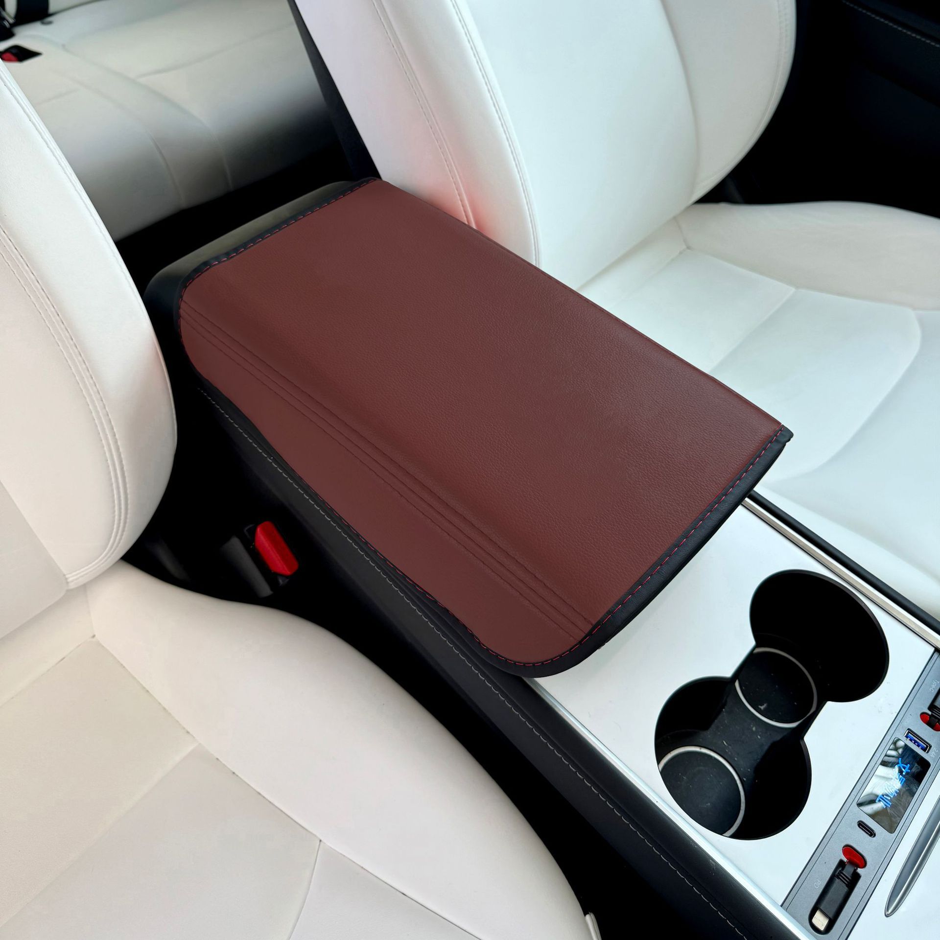 Автомобильный подлокотник подходит для новой защитной крышки подлокотника Tesla Model 3/y и дополнительной накладки на центральный подлокотник.